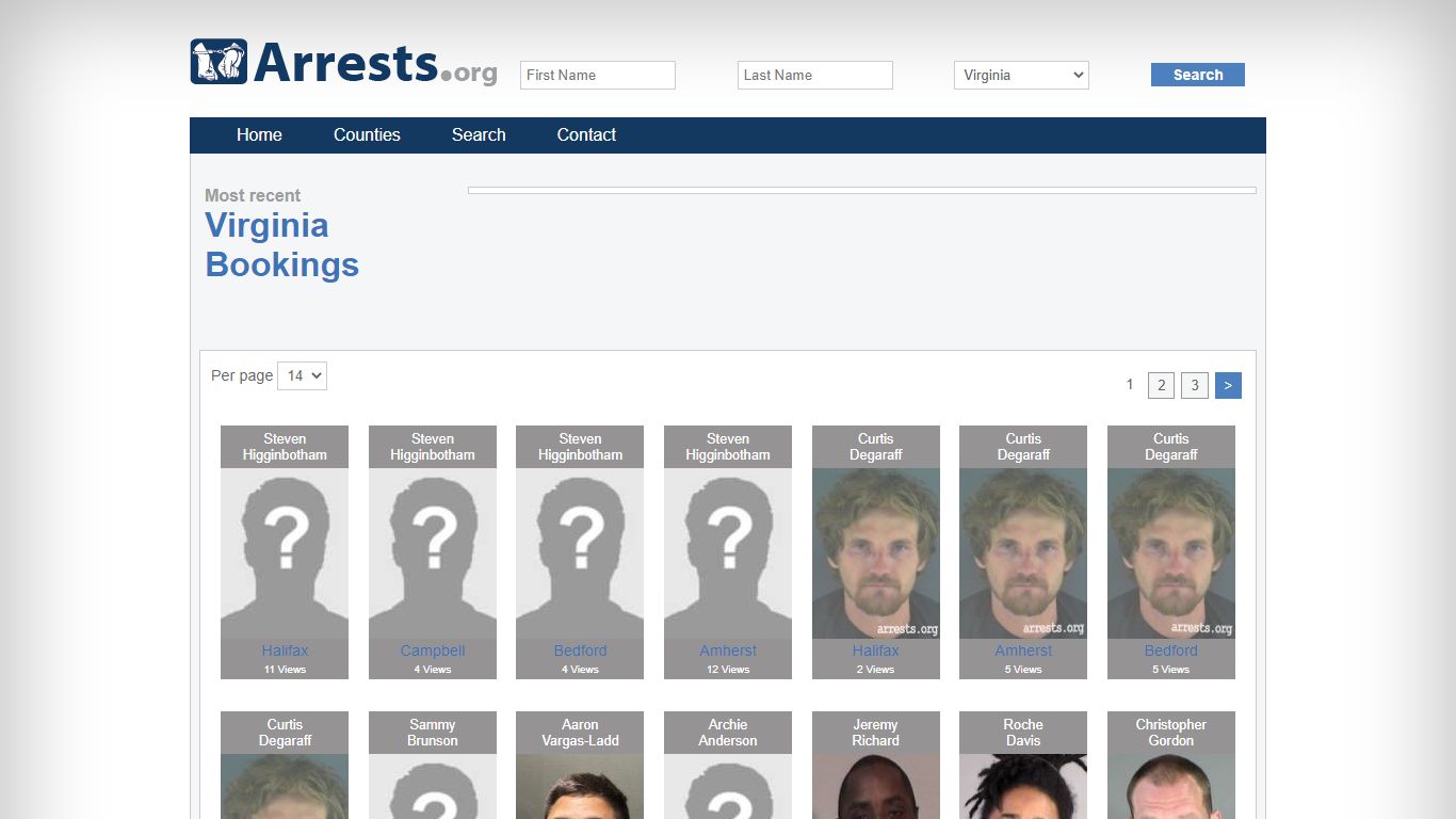 Virginia Arrests and Inmate Search